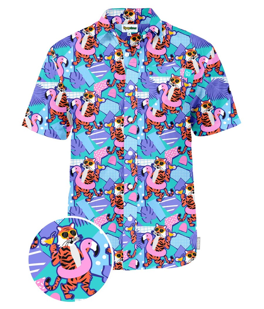 Cool Cats Hawaiian Shirt: Men's Summer Outfits Tipsy Elves