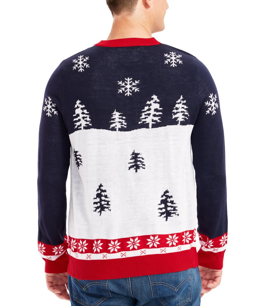 Men's Yellow Snow Ugly Christmas Sweater Image 2