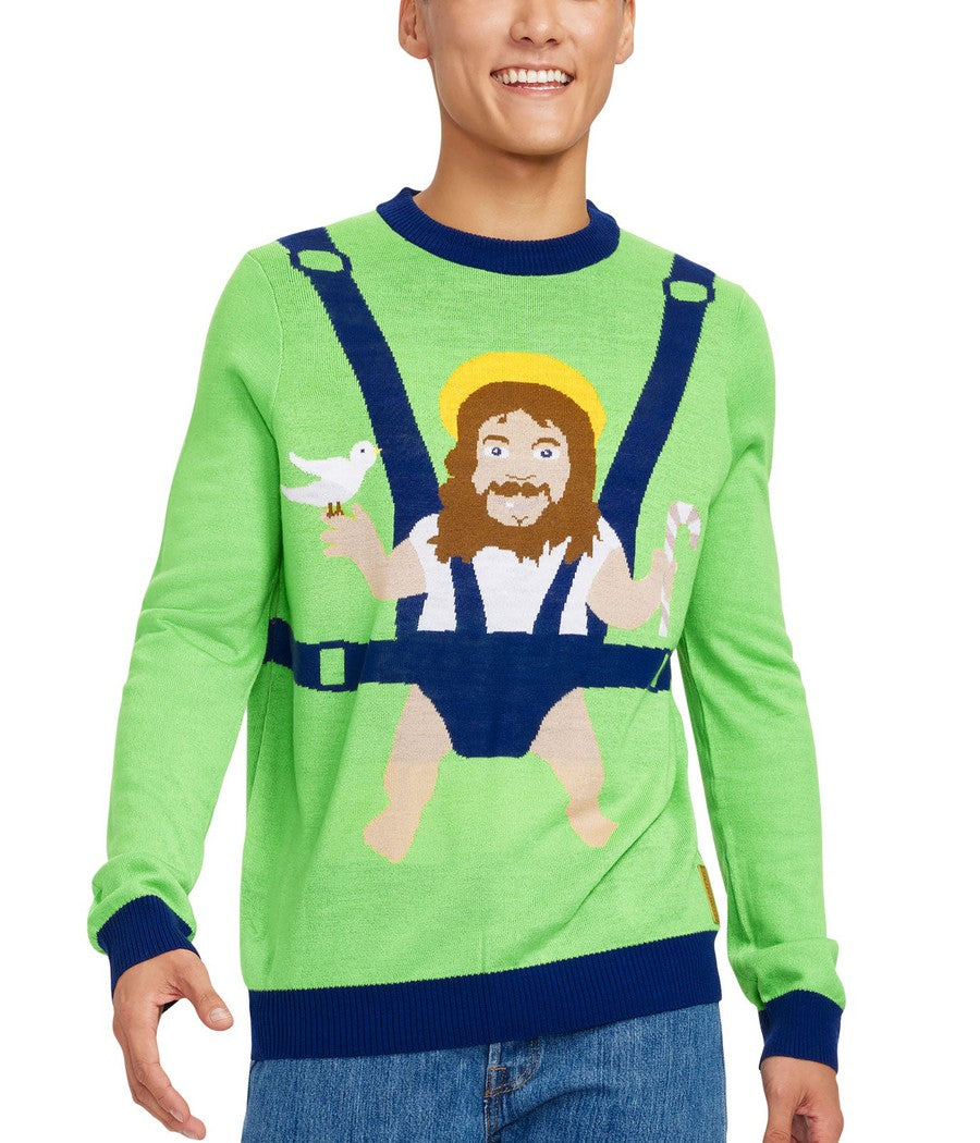 Men's Baby Jesus Christmas Sweater Tipsy Elves - Main Image