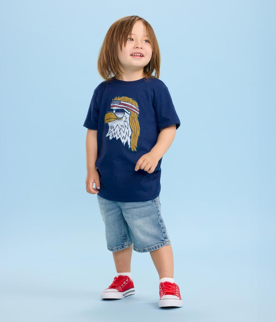 Epic Eagle Tee: Toddler Boy's Patriotic Outfits Tipsy Elves