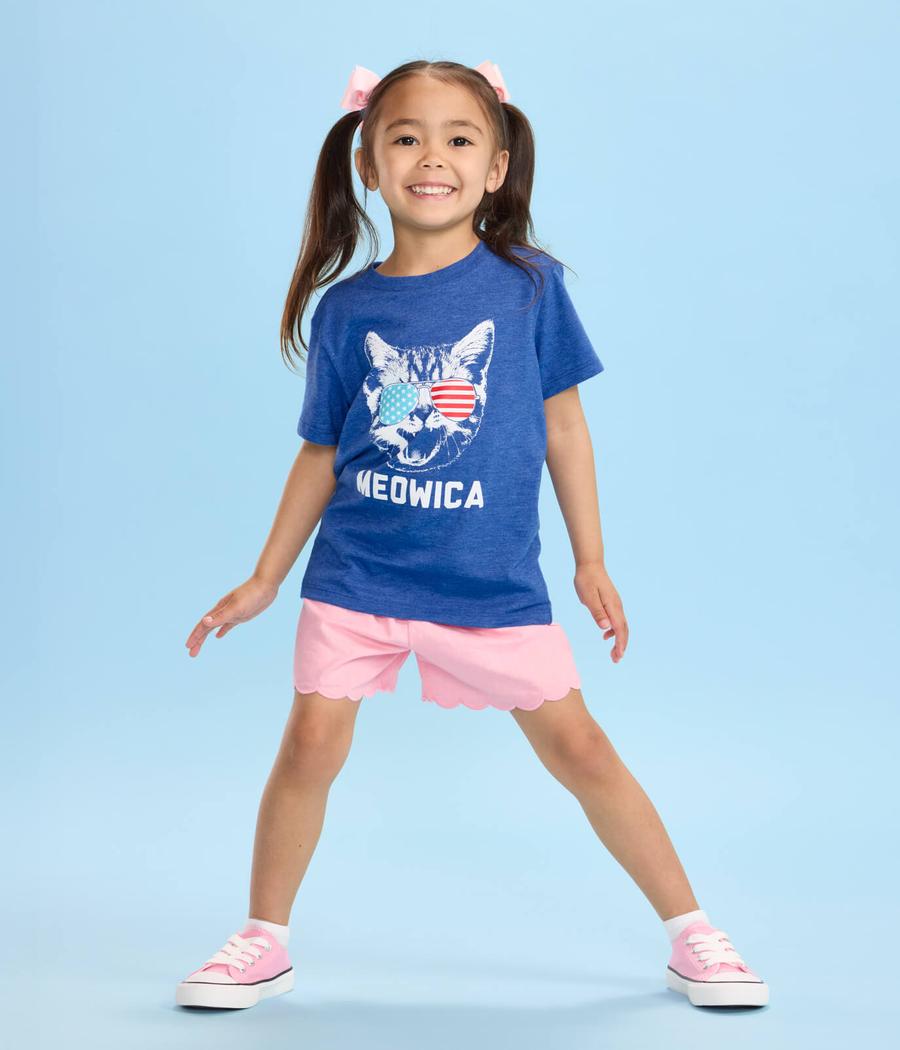 Toddler Girl's Meowica Tee