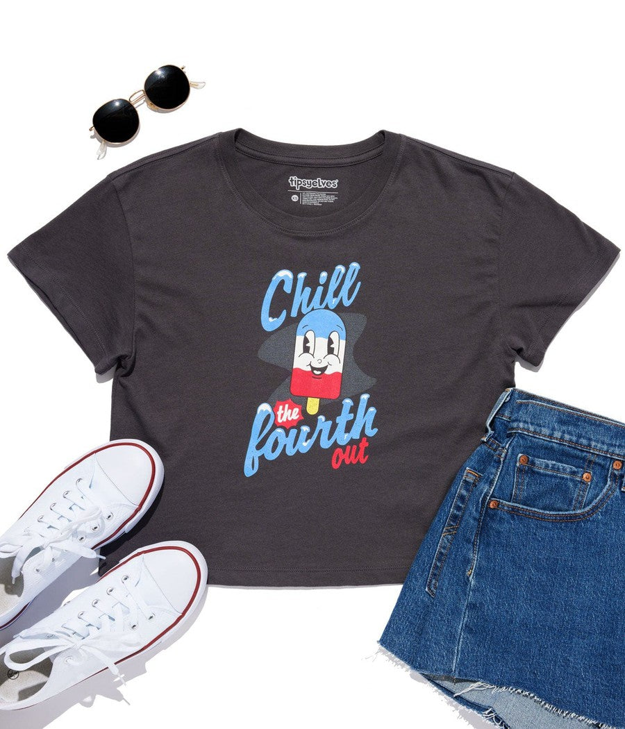 Women's Chill The Fourth Cropped Tee Image 2