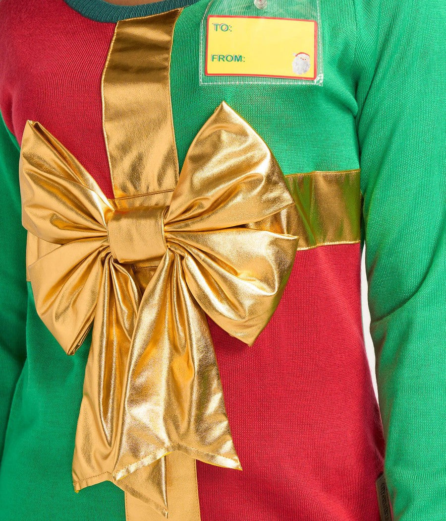 Women's Christmas Present Ugly Christmas Sweater Image 3