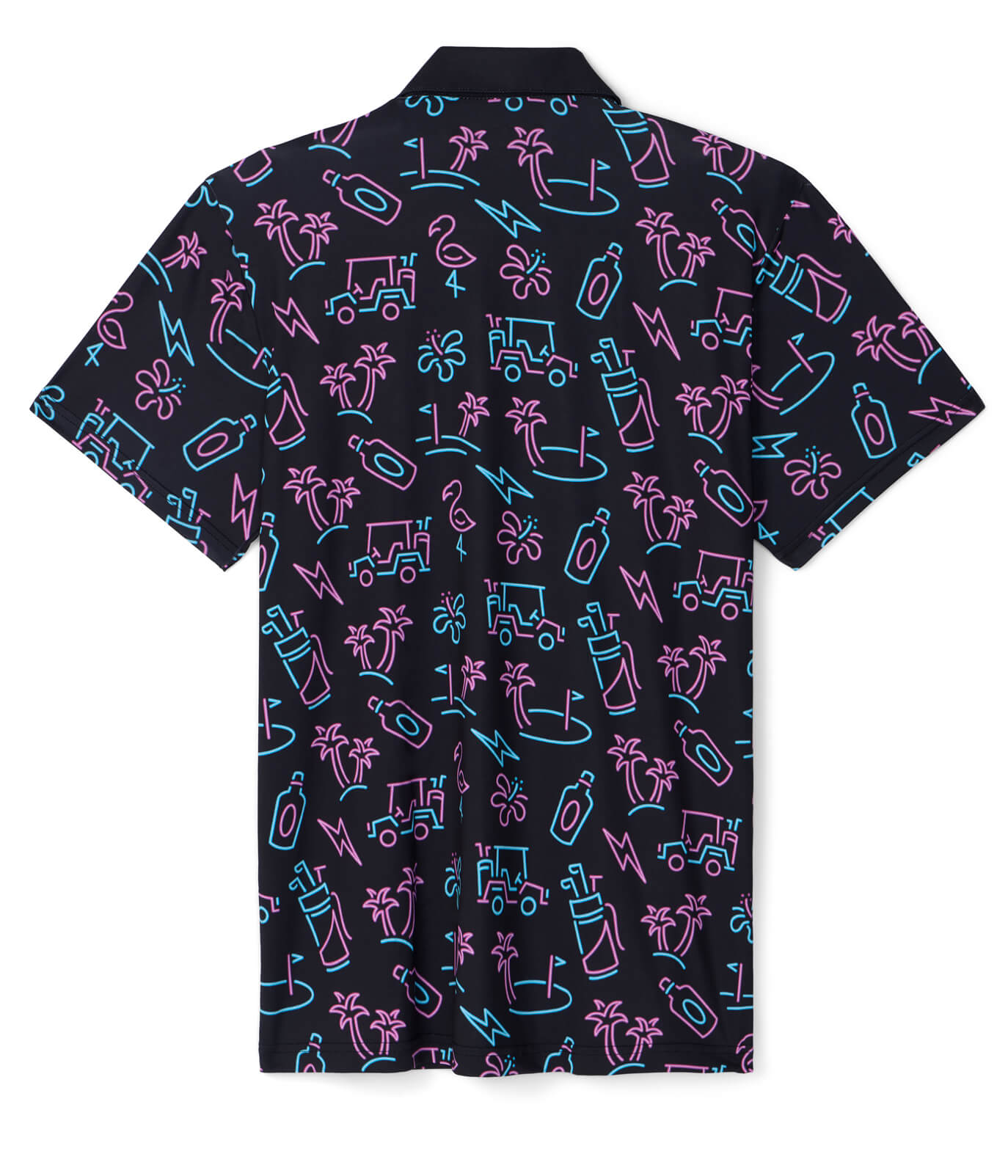 Men's Glowing Game Golf Polo Image 2