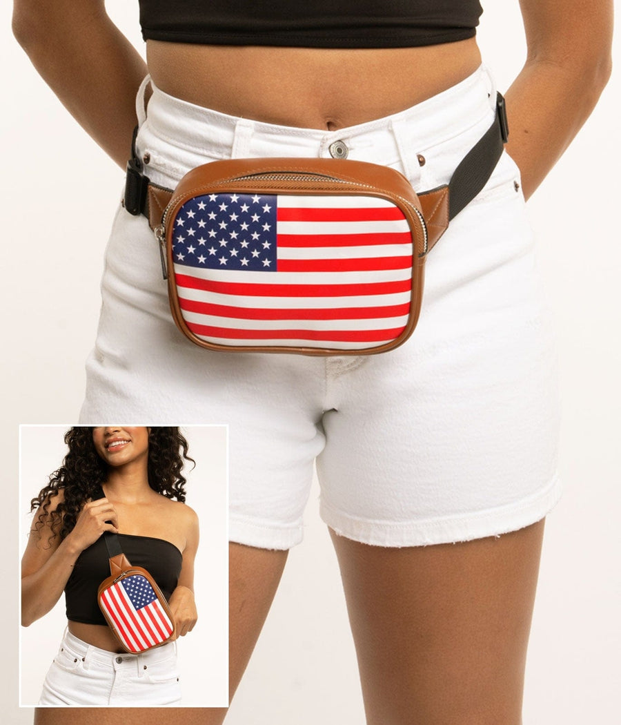 American Flag Belt Bag