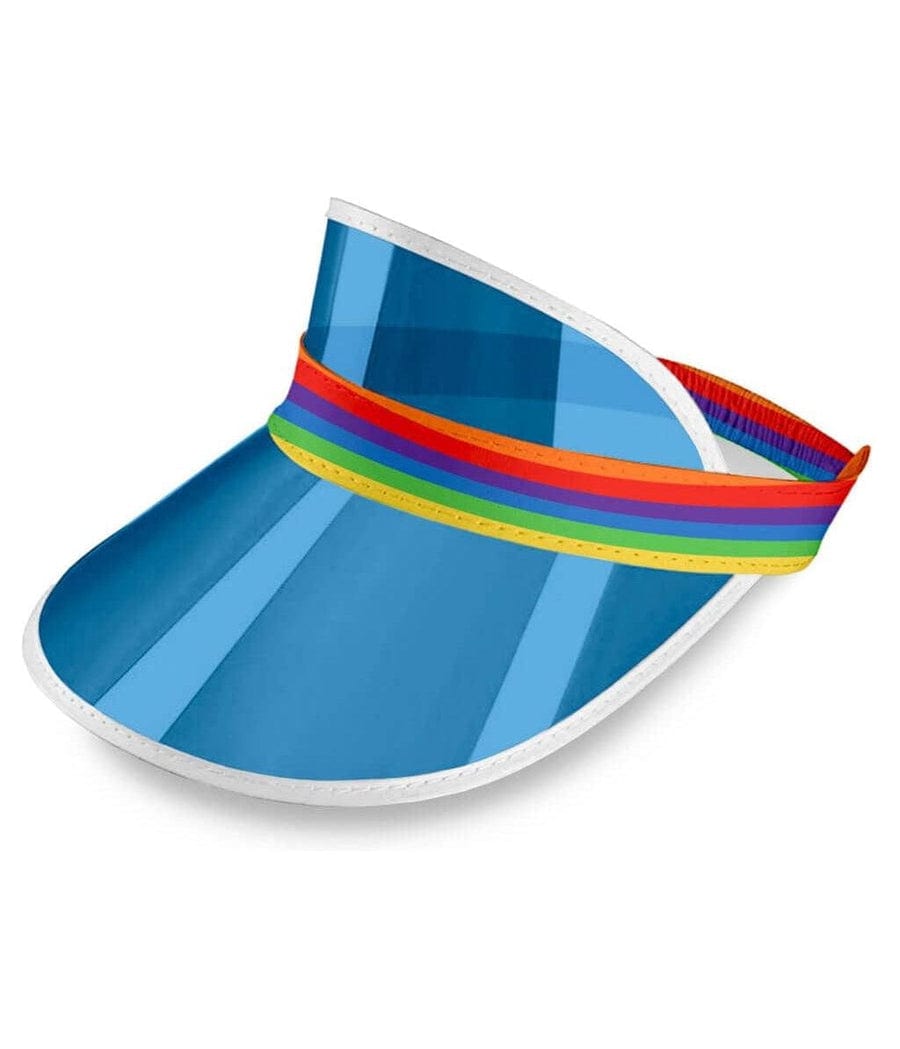 Blue Rainbow Sun Visor Hat Primary Image