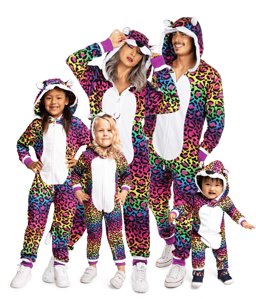 Matching 90's Leopard Family Costumes Halloween Outfits Tipsy Elves