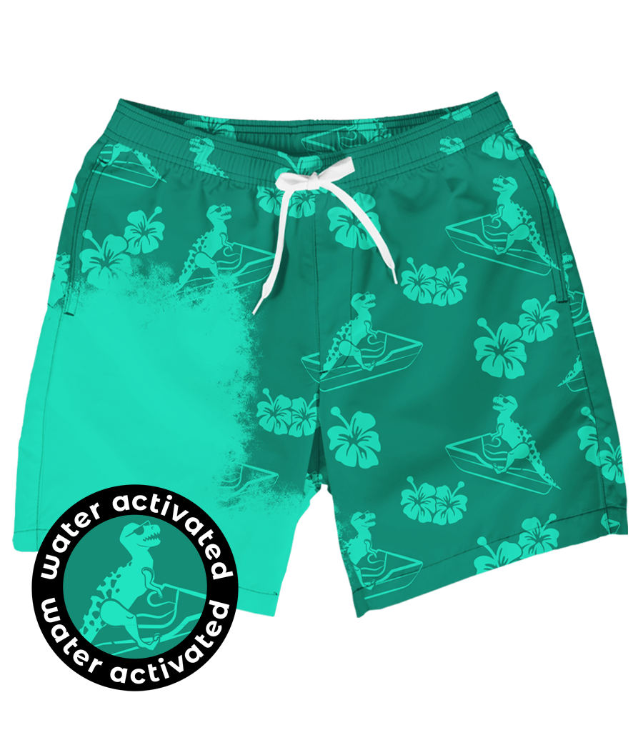 Disappearing Dino Color Changing Swim Trunks Men s Summer Outfits