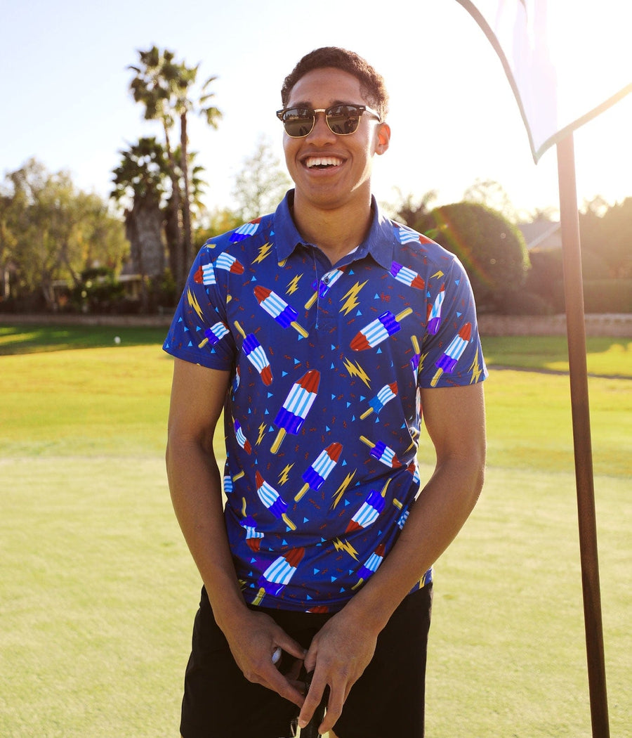Grand Finale Golf Polo: Men's Golf Outfits | Tipsy Elves