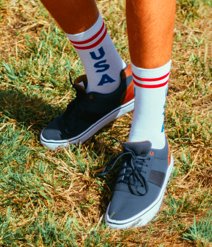 Men's Retro USA Socks (Fits Sizes 8-11M)