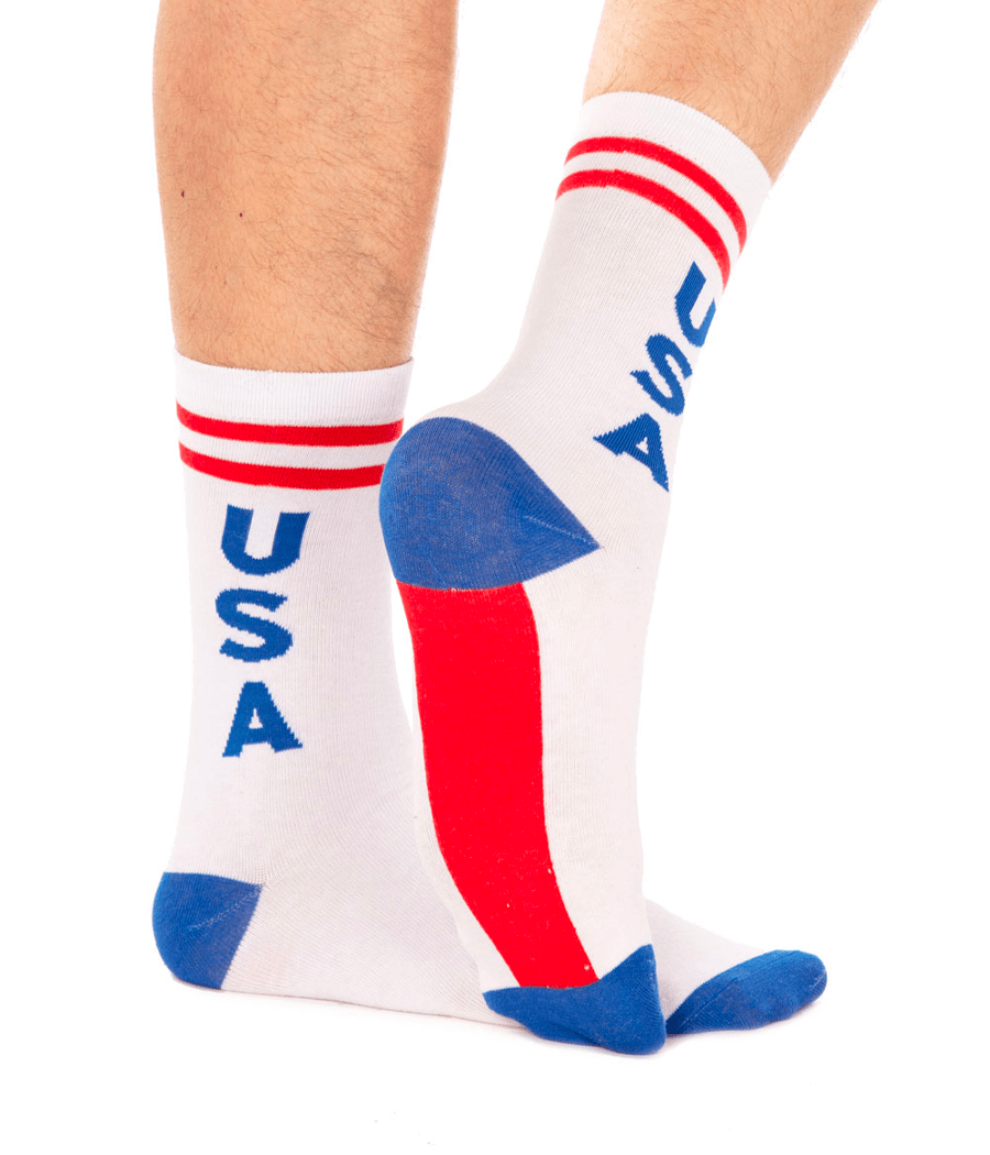 Men's Retro USA Socks (Fits Sizes 8-11M)