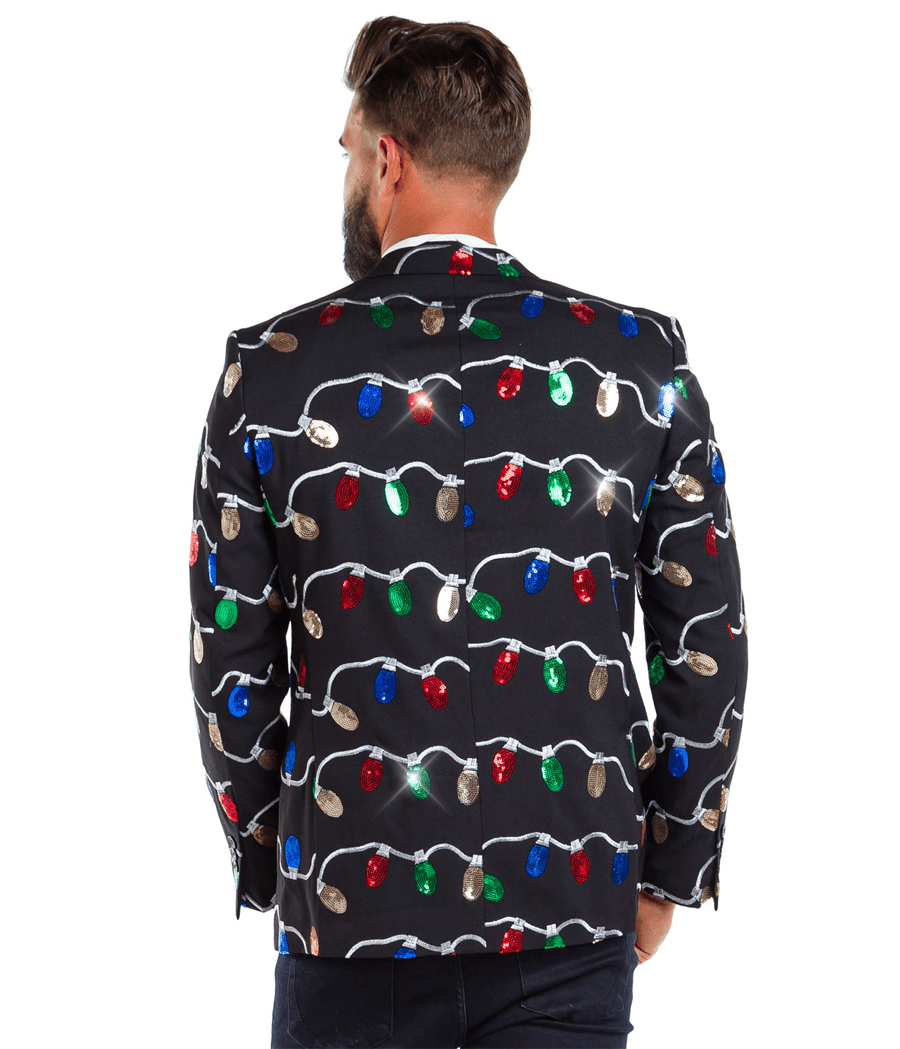 Men's Sequin Tangle Wrangler Blazer with Tie