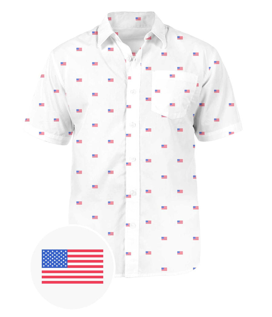 Men's USA Grand Ol' Flag Button Down Shirt Men's USA Grand Ol' Flag Button Down Shirt