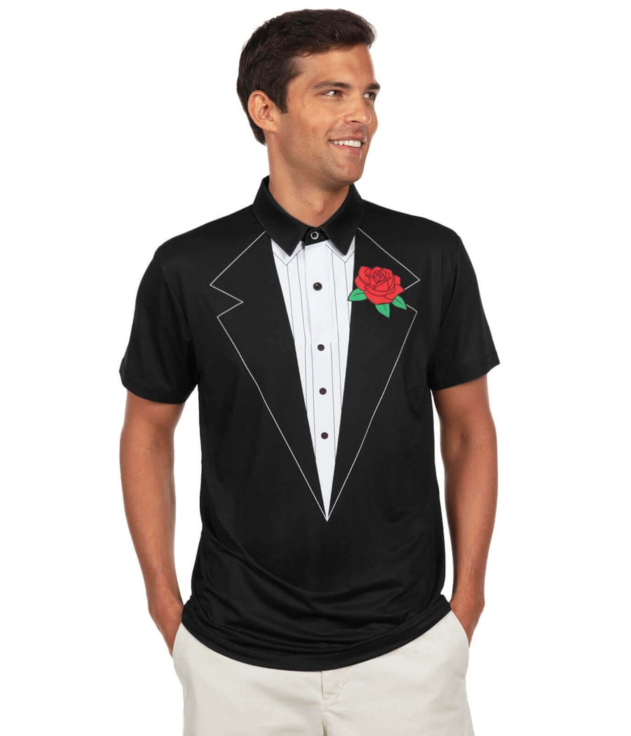 Men's Tuxedo Golf Polo Image 2