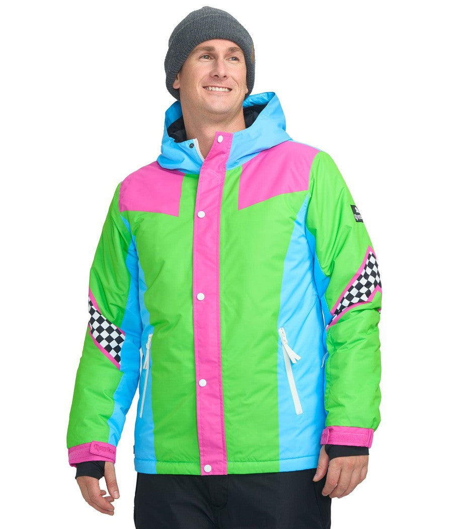 On Your Mark Snow Jacket: Men's Winter Outfits Tipsy Elves