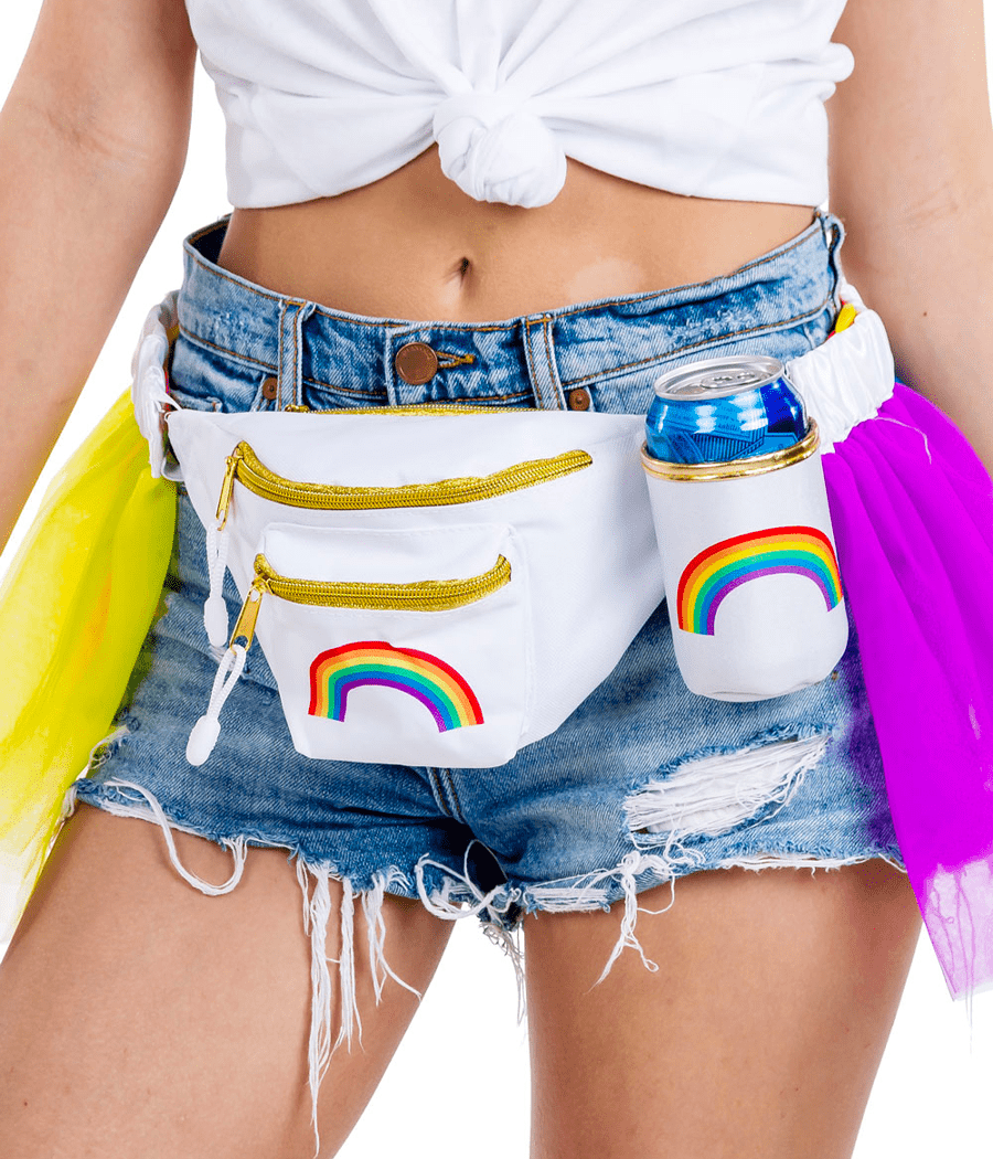 Over the Rainbow Fanny Pack with Drink Holder