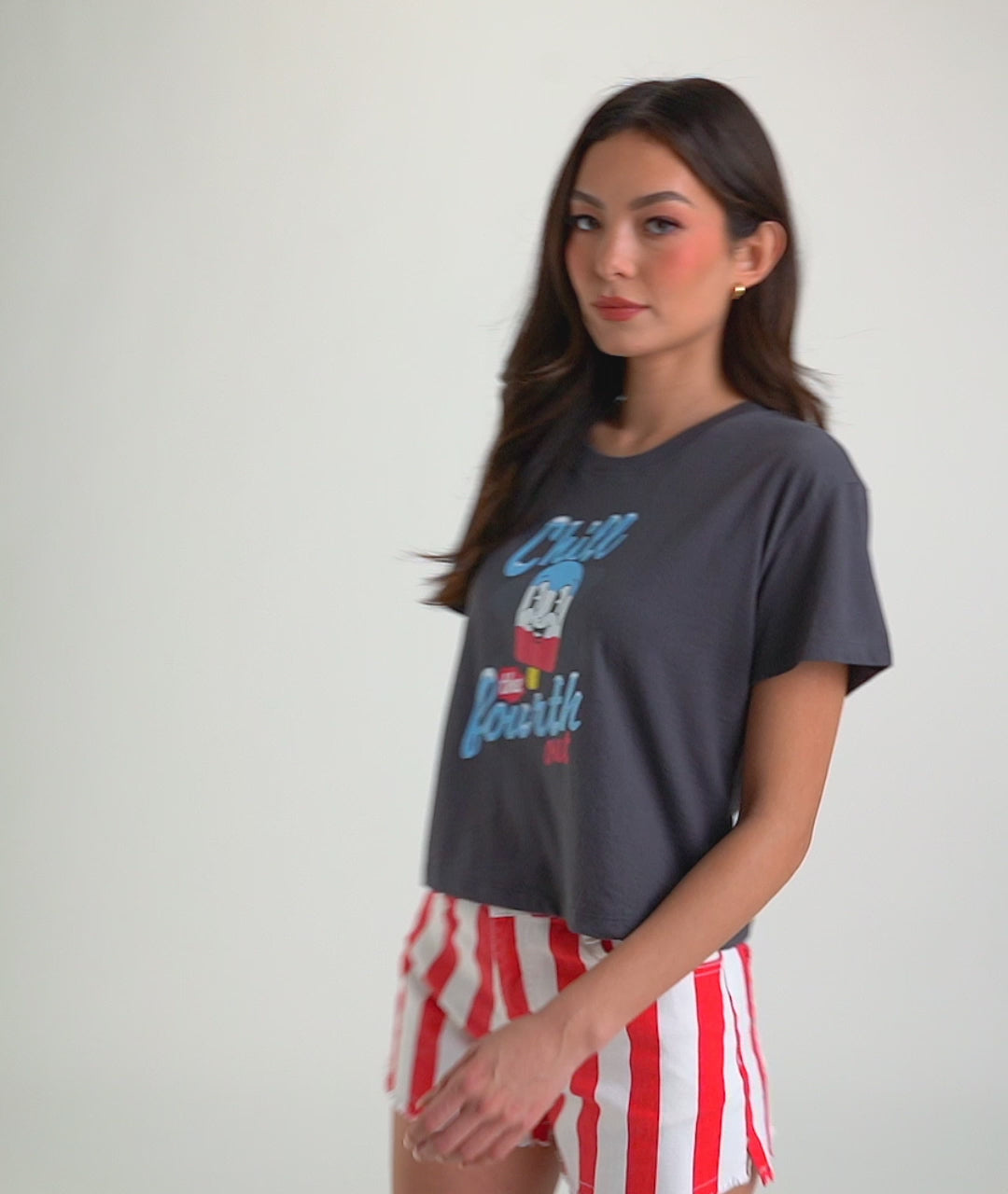 Women's Chill The Fourth Cropped Tee Image 3