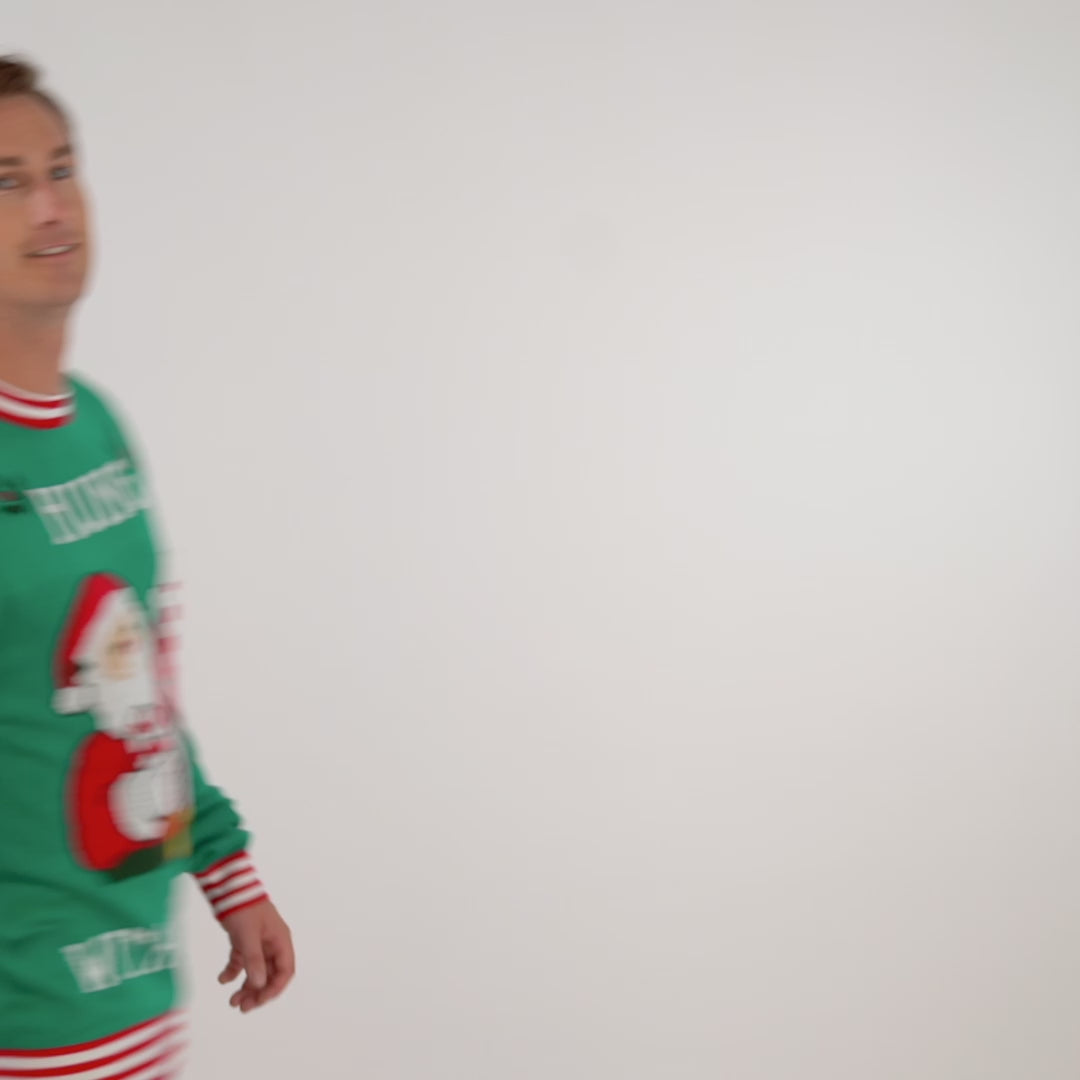 Men's Hung With Care Ugly Christmas Sweater Image 2