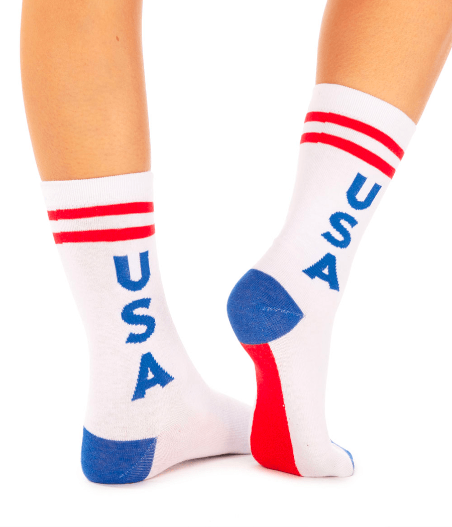 Women's Retro USA Socks (Fits Sizes 6-11W)