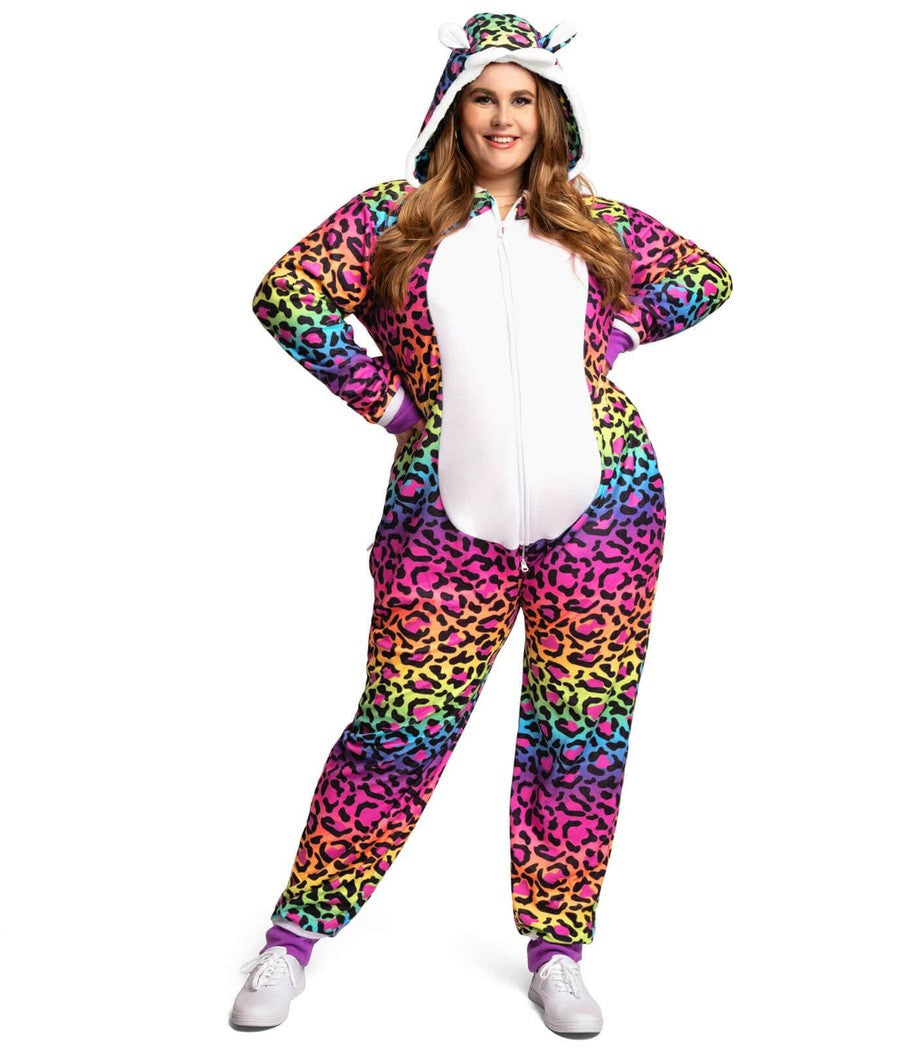 Women's 90's Leopard Plus Size Costume