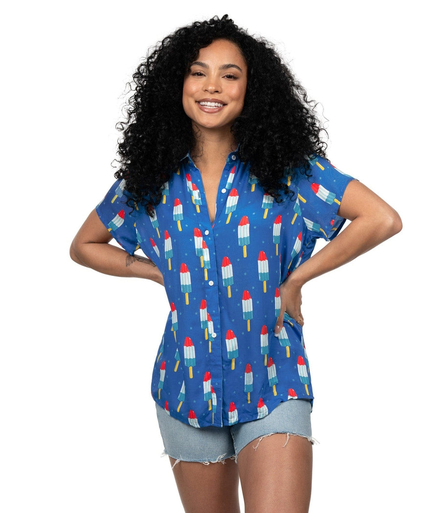 Women's Grand Finale Button Down Shirt Image 2