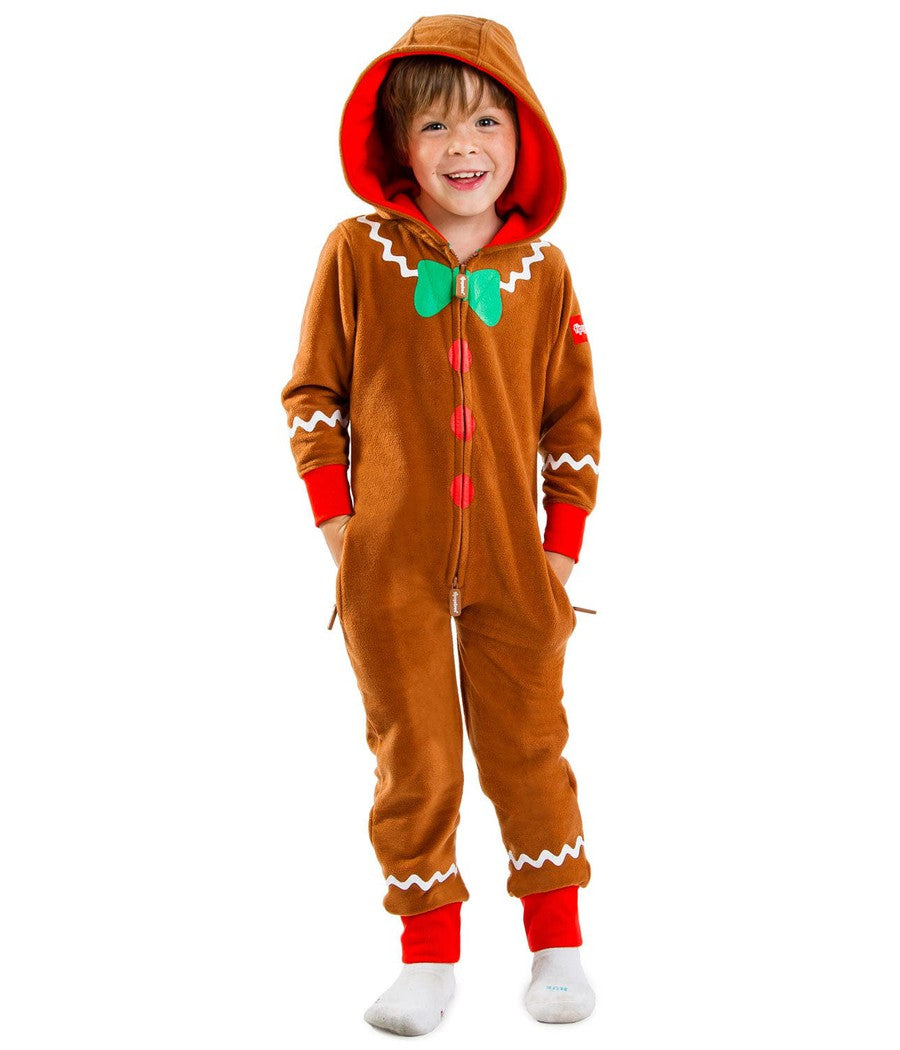 Boy's Gingerbread Jumpsuit