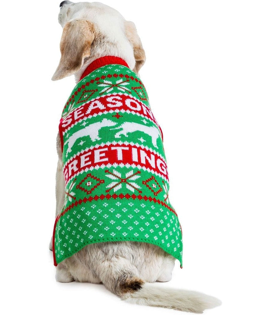 Seasons Greetings Dog Sweater