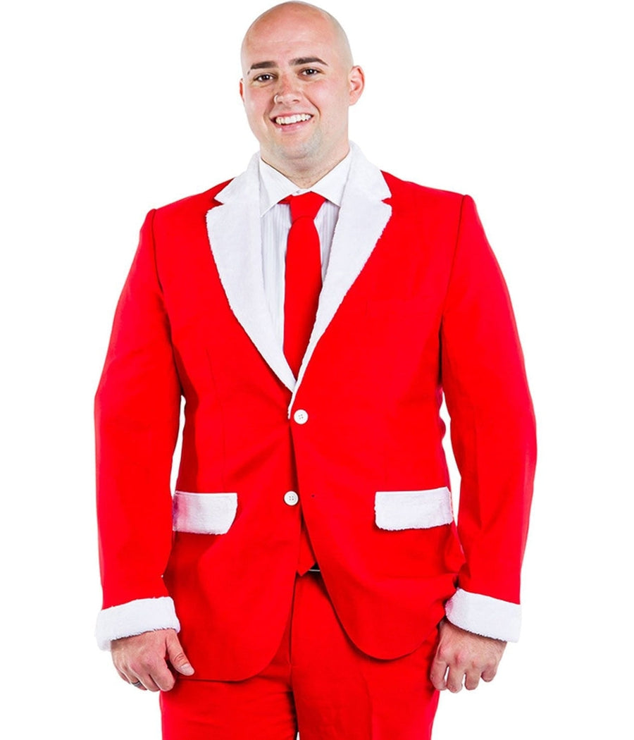 Men's Furry Santa Blazer with Tie