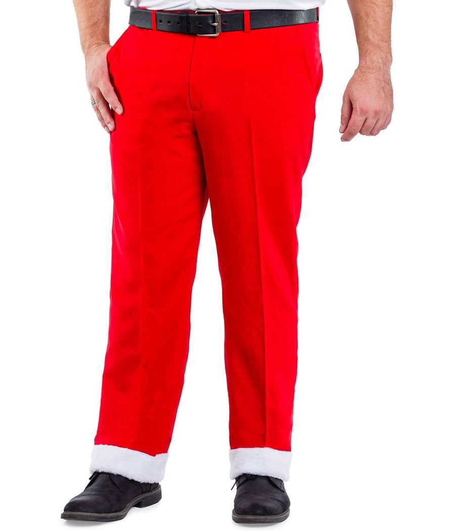 Santa Big and Tall Suit Pants: Men's Christmas Outfits | Tipsy Elves Santa Big and Tall Suit Pants: Men's Christmas Outfits | Tipsy Elves