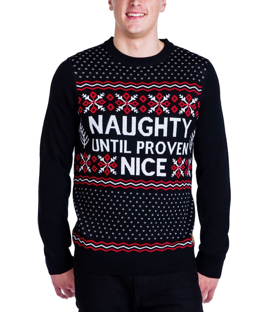 Men's Naughty List Ugly Christmas Sweater
