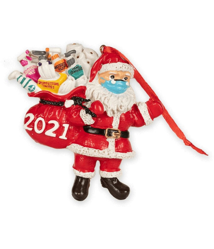 2021 Masked Santa 3D Ornament