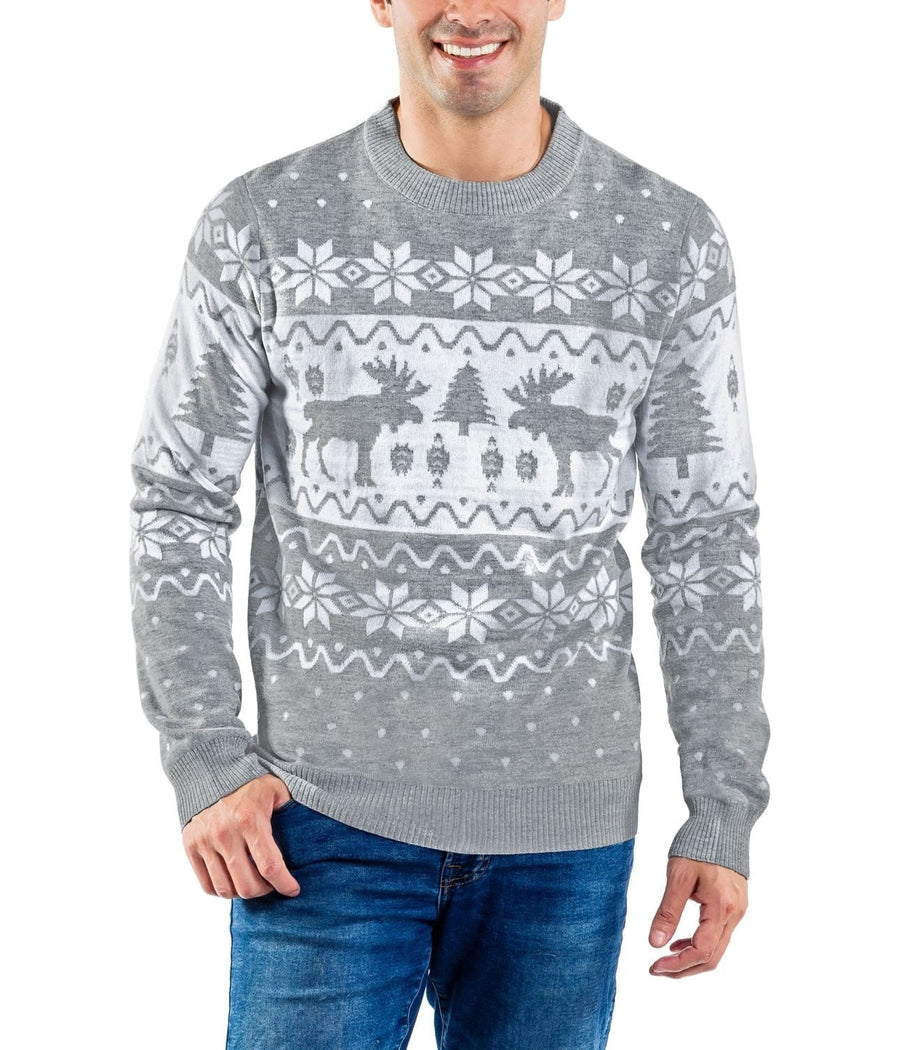 Merry Moose Ugly Christmas Sweater: Men's Christmas Outfits