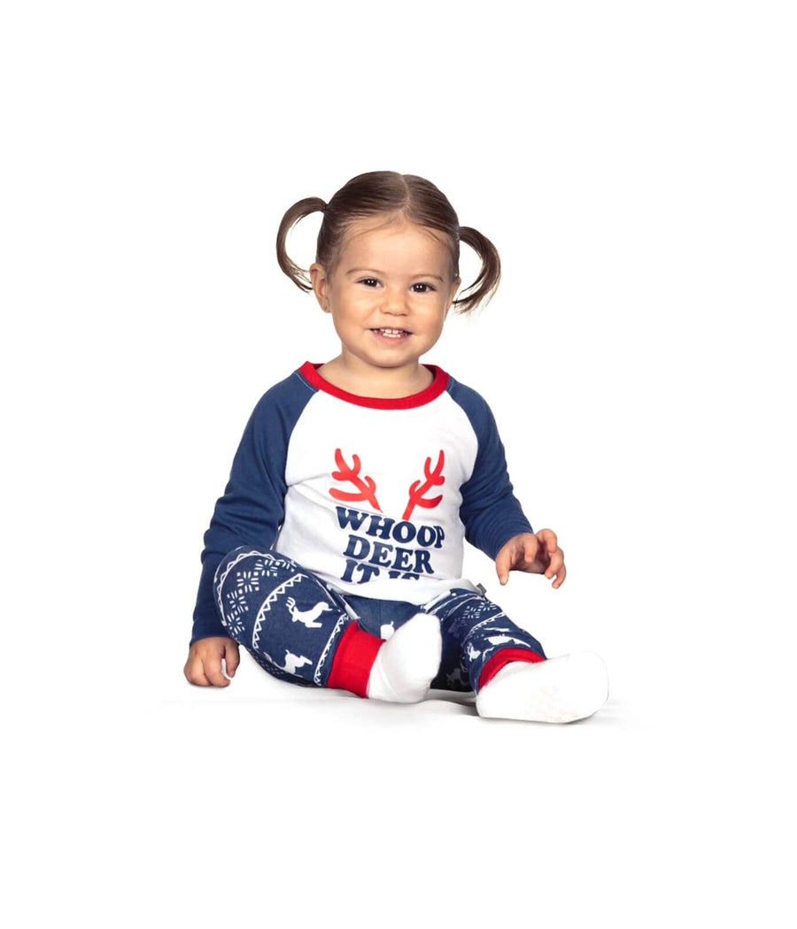Baby Girl's Whoop Deer It Is Pajama Set
