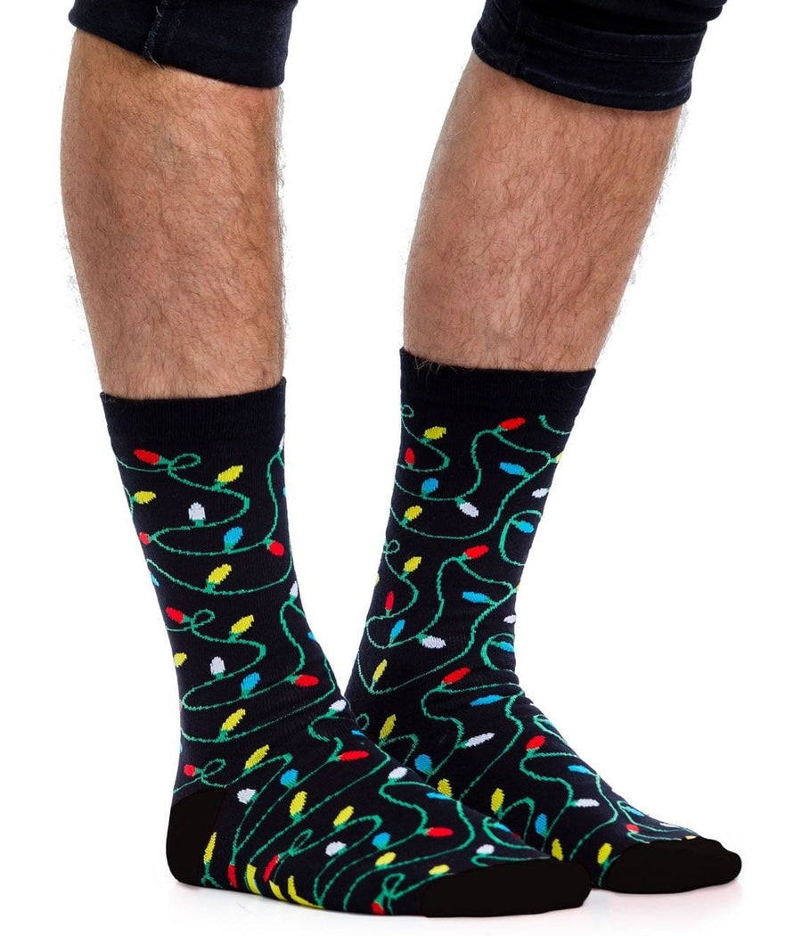Men's String of Lights Socks (Fits Sizes 8-11M)