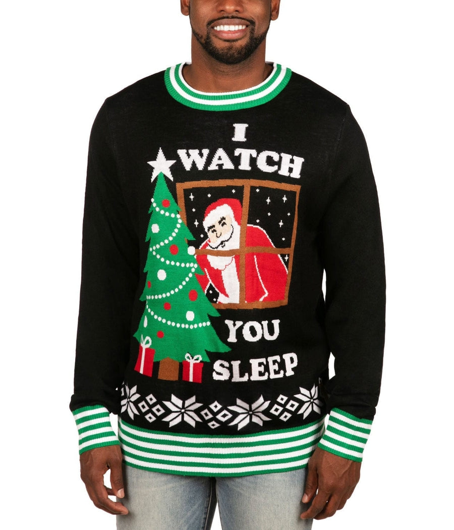 I Watch You Sleep Ugly Christmas Sweater: Men's Christmas Outfits