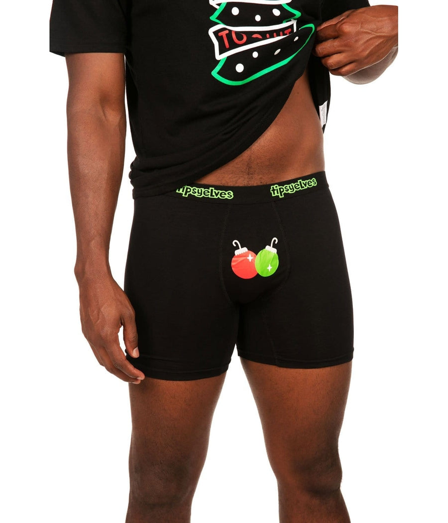 Men's Jingle Bells Boxer Briefs Image 2