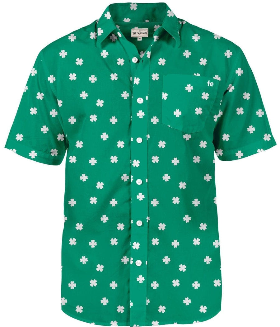 Men's Green Crushin' Clovers Button Down Shirt Image 7