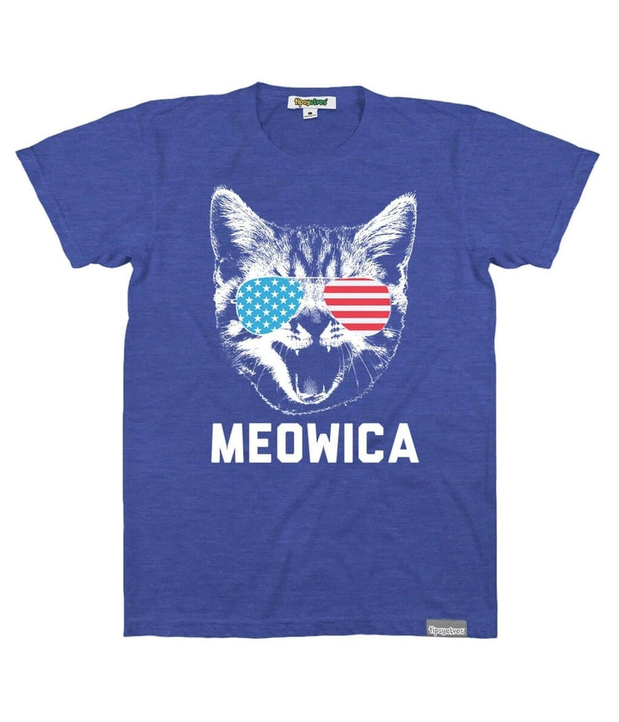 Men's Blue Meowica Tee Primary Image