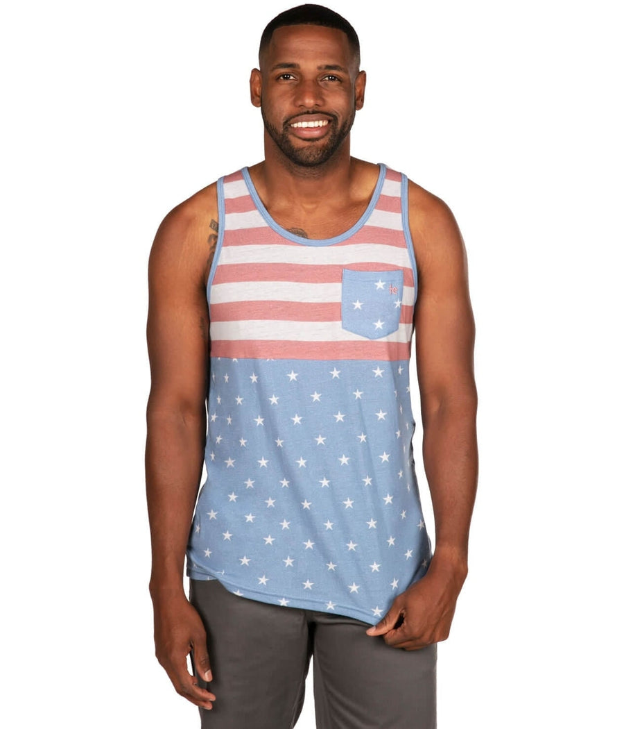 Men's Faded Flag Tank Top Image 2