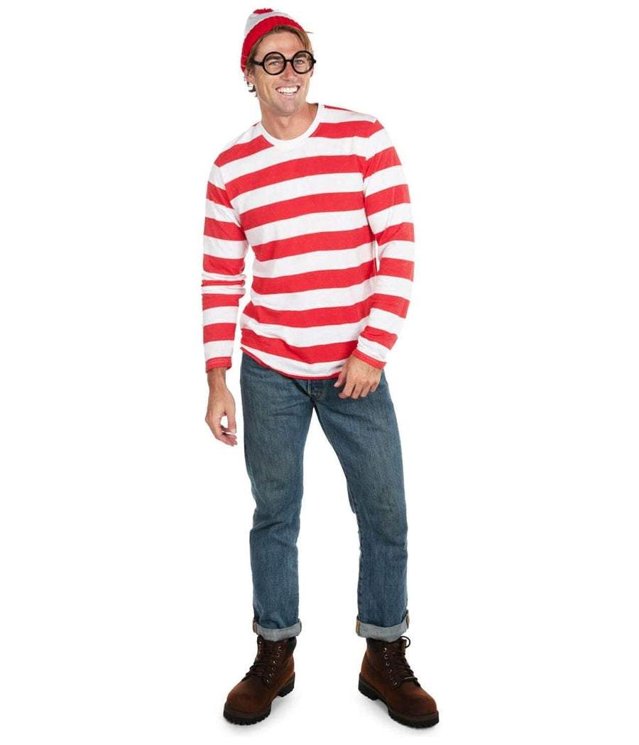Where's Waldo Costume: Men's Halloween Outfits Tipsy Elves