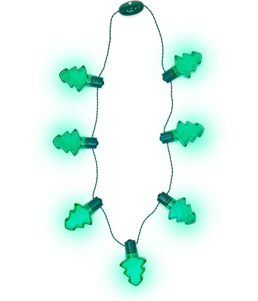 Light Up Christmas Tree Necklace
