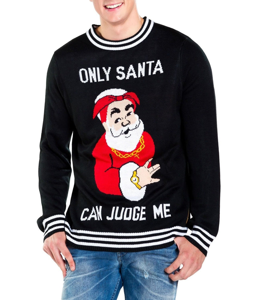 Men's Only Santa Can Judge Me Ugly Christmas Sweater