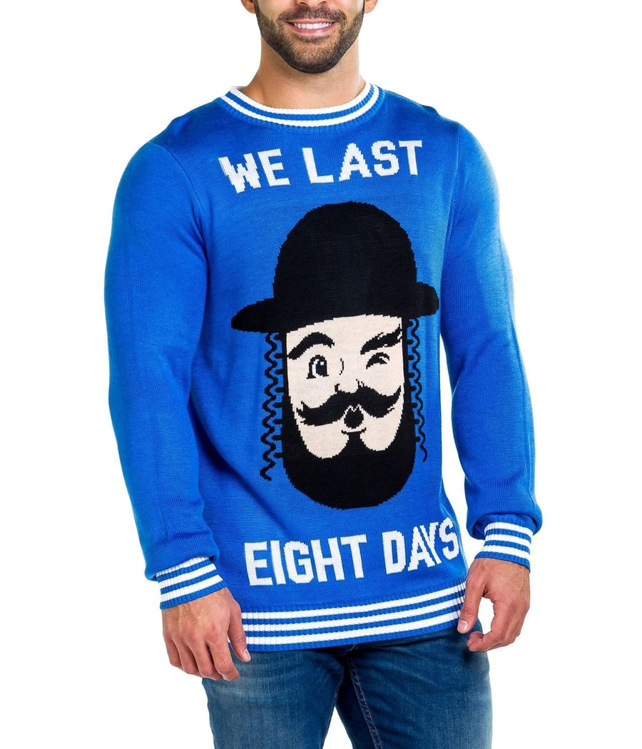 We Last Days Men's Ugly Hanukkah Sweater Tipsy Elves