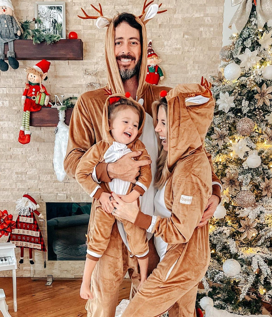 Matching Rudolph Family Jumpsuits