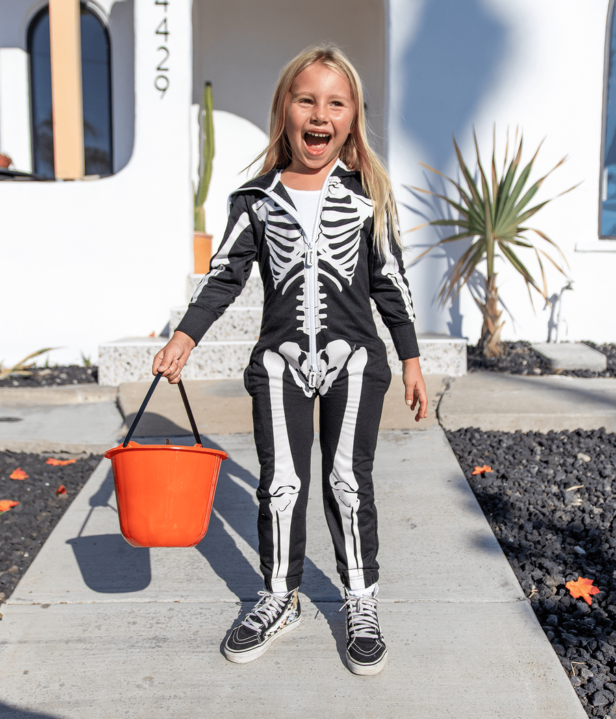 Girl's Skeleton Costume Image 2