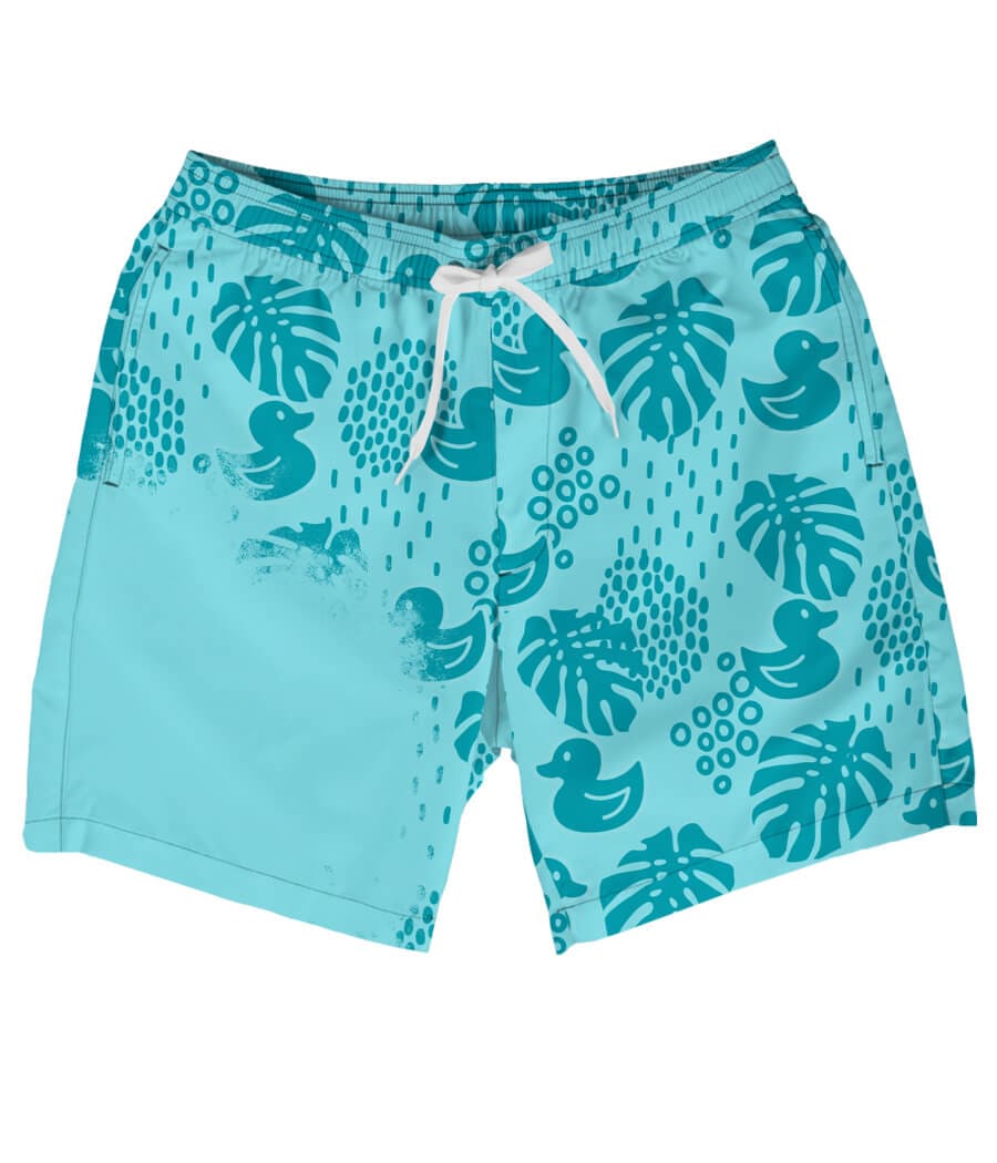 Duck Duck Gone Color Changing Swim Trunks