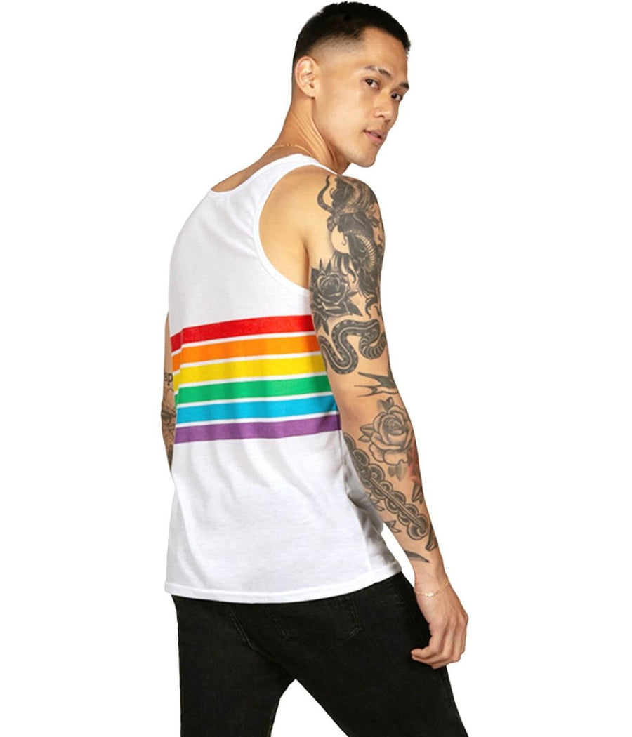 White Rainbow All the Way Tank Top Image 4