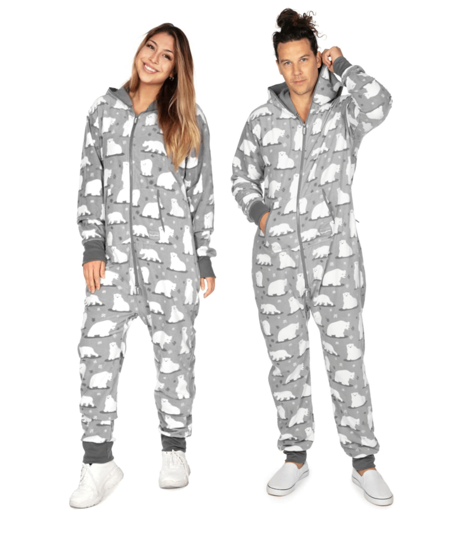 Matching Polar Bear Couples Jumpsuits Primary Image