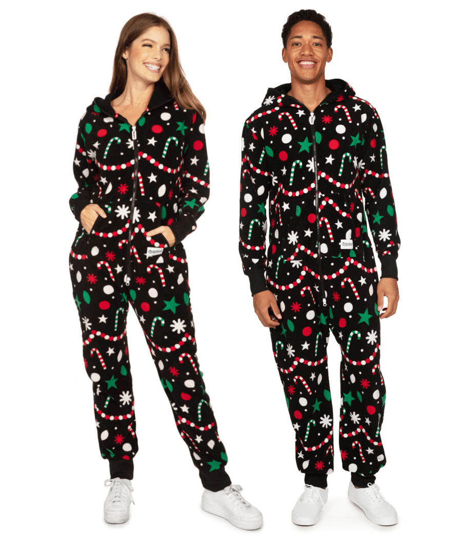 Matching Holiday Goodies Couples Jumpsuits Tipsy Elves