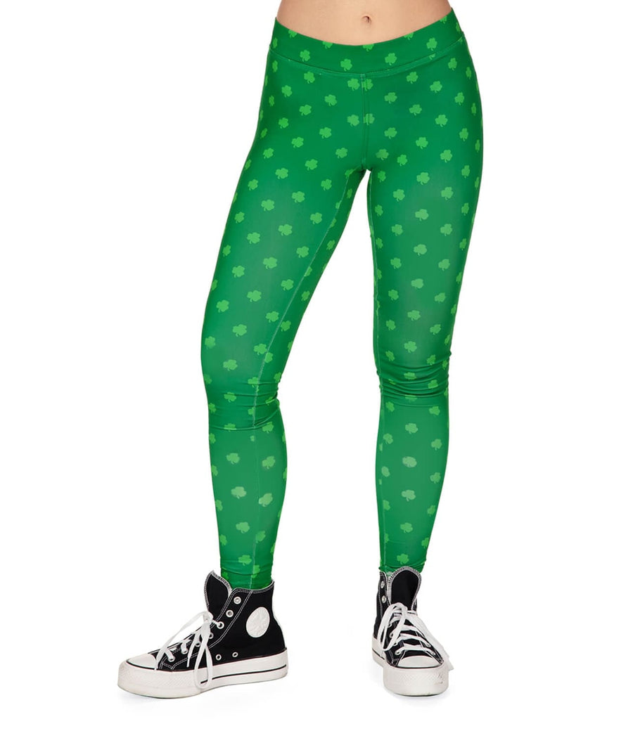 Green Clover Leggings Image 3